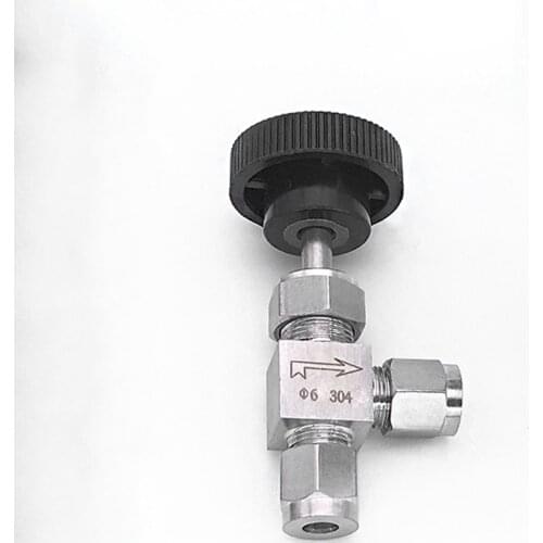 Fit 6/8/10mm 1/4" 3/8" OD Tube Compression Angle Ball Valve 90 Degree Elbow 304 Stainless Steel Flow Control Valve Water Gas Oil