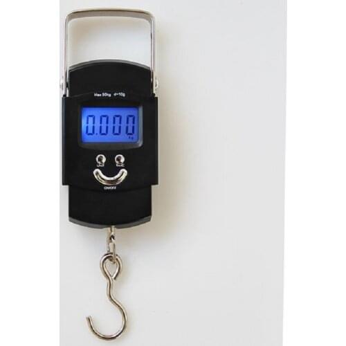 Hot Mini Hanging Scale Pocket Portable 50kg LCD Digital Hanging Luggage Weighting Fishing Hook Scale Electronic Weight Scales