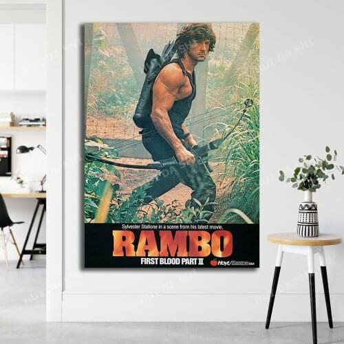 Rambo Movie Poster - Vintage movie print, retro movie poster, classic movie poster, A1 A2 A3 A4 A5 Poster, Film Print