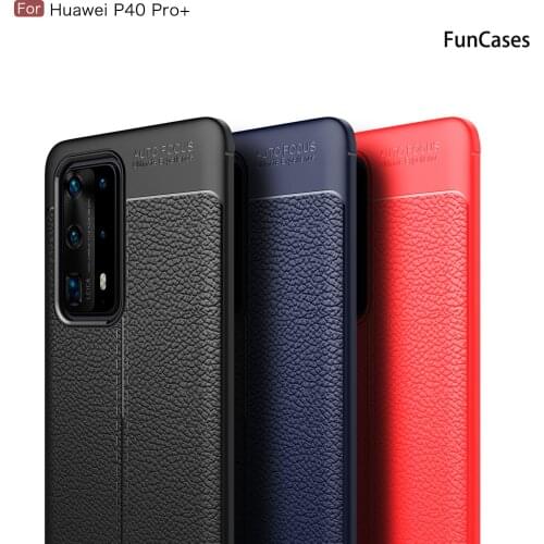 Anti Fall Telephone Mobile Cases For Huawei P40 Pro Plus + Nova 4 P30 Lite Mate 30 P20 6 SE 5 5i Cover Lychee Pattern Phone Case