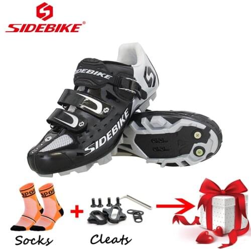 SIDEBIKE men mountain bike shoes self-locking sapatilha ciclismo mtb bicycle riding sneakers women Athletic mtb shoes cleats