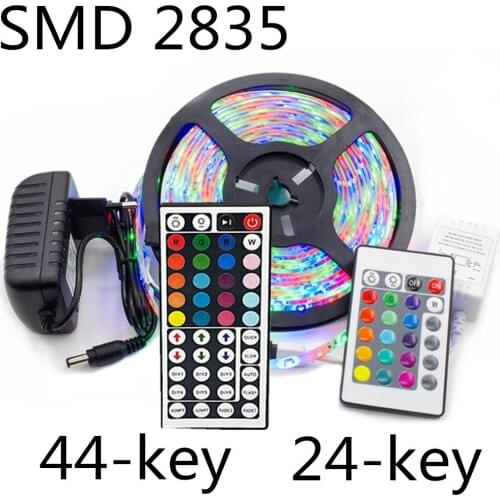 5m 10m 15m 12V LED strip light RGB luces led lights SMD 2835 For christmas Party Decoration waterproof neon 24-Keys 44-Keys