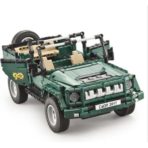 Technic Series brick Military Weapon RC Jeep Truck Car Model Building Blocks Bricks Toys For Children brinquedos juguetes