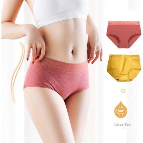 Cotton womens panties elastic soft Ladies underwear Breathable sexy High waist briefs 2021 Seamless sale