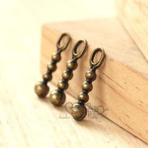 Drop Metal Zipper Sliders Vintage Brass Zipper puller For different Zipper 50 pcs Free shipping