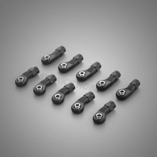10PCS Plastic M4 Rod Ends Link Balls for 1/10 RC Crawler Car Traxxas TRX-4 TRX4