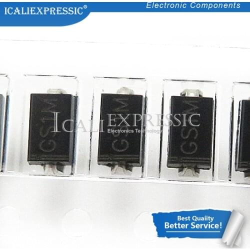 100PCS GS1M SMD Rectifier Diode GS1M Making S1M SMA DO-214AC In stock