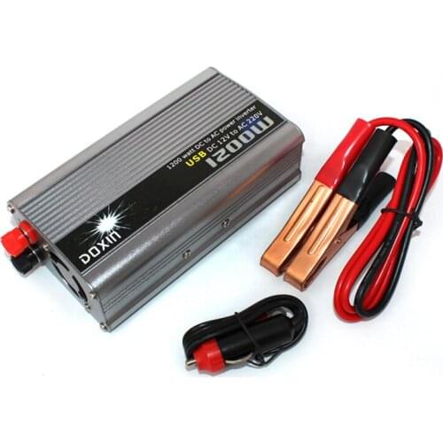 1200W Vehicle Inverter 12V DC To 220V AC USB Power Converter Power Supply Household Power Adapter
