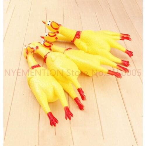 Screaming Chicken Easter Party Noise Maker Rubber Chicken Squeak Toy Kids Birthday Wedding Party Decoration 200pcs