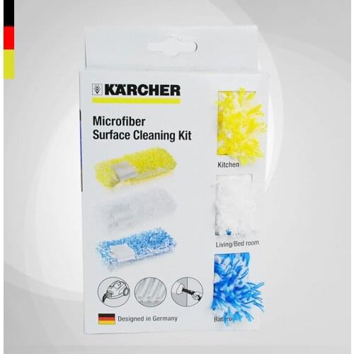 3pcs/lot KARCHER steam cleaner accessories super long fiber handcuffs cloth set SC series SC1 / SC2 / SC3