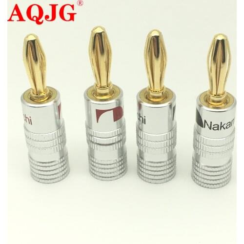 8pcs GD Amp Nakamichi Speaker Banana plug connectors AQJG