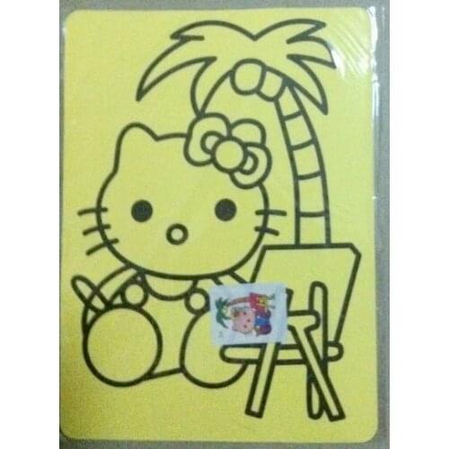 Promotion! Free shipping 100pcs/lot, Coloured Sand art painting kits halloween toys for kids