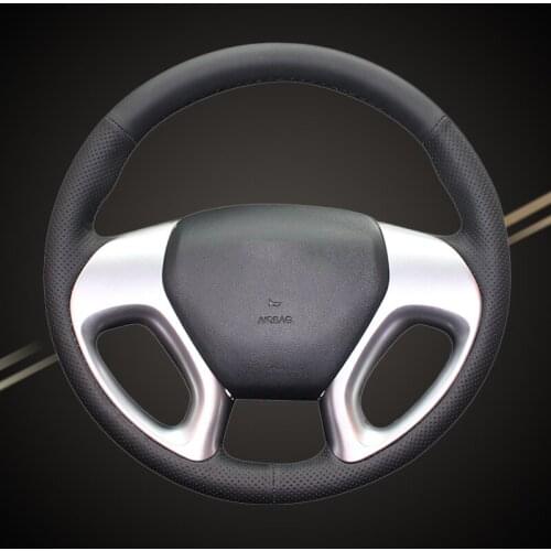 Car Braid On The Steering Wheel Cover for Hyundai ix35 2011-2015 Tucson 2 2010 2011 2012 2013 2014 2015 Auto Covers Car-styling