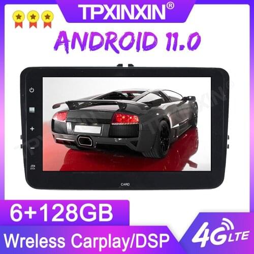 Android 11.0 6+128G For Volkswagen HC GPS Car Multimedia Player Headunit Audio Radio Navigtion Tape Recorder