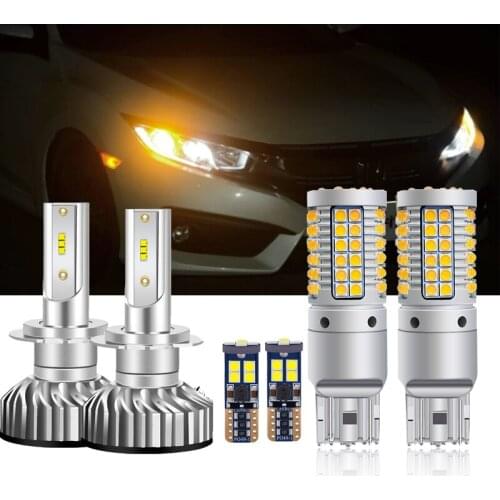 Canbus Car Led Turn Signal Back Up HeadLight Light Bulbs For Honda Civic 2016 2017 2018 2019 2020 Side Marker Exterior Light