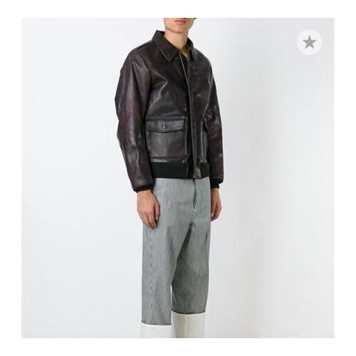 Free shipping.Brand new horsehide jacket.mans classic A-2 flight bomber leather coat,vintage pilot jackets.quality black