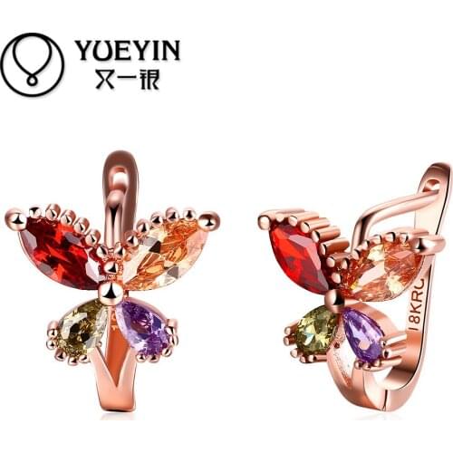 2016 New Arrival gold color earrings bridal jewelry gold color earrings gift brincos Long Earrings Anti allergy