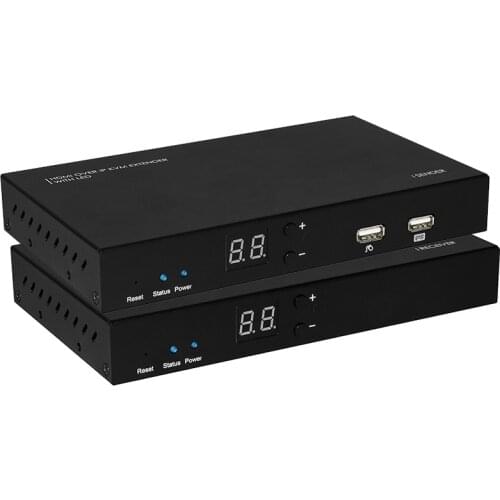 HDMI 1080P OVER IP KVM 100M EXTENDER BY CAT5E/6 WITH LED AND BI-DIRECTIONAL IR