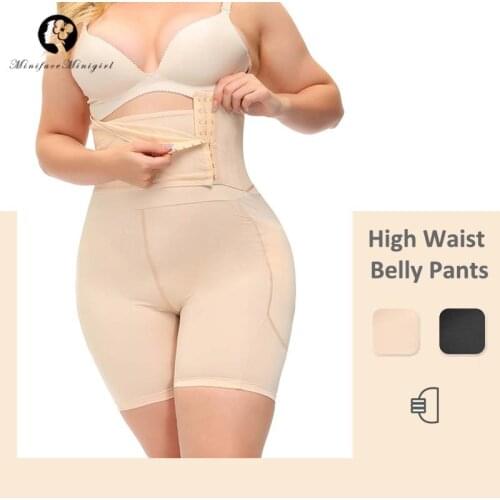 Slimming Sheath Belly Women Body Shapers Plus size High Waist Trainer Tummy Control Shapewear Butt Lifter Padded Hips Enhance