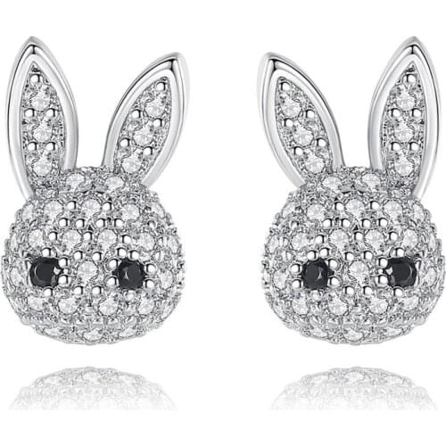 Hot Sale Rabbit Shape Cute Jewelry For Woman Girl Stud Earrings Hot Sale Ear Accessories