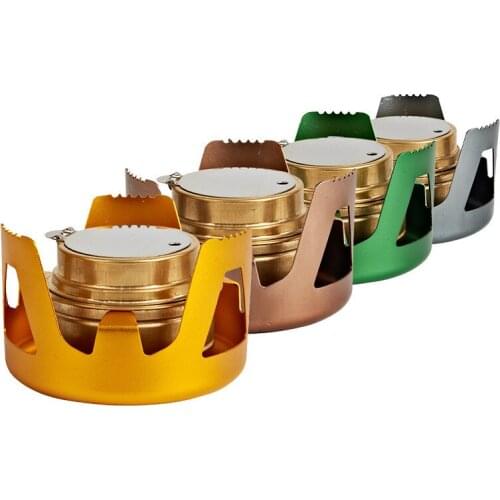 Multifunctional Alcohol Stove Brass Picnic Barbecue Camping Essentials Outdoor Tool Mini Portable Creative Survival Emergency1PC