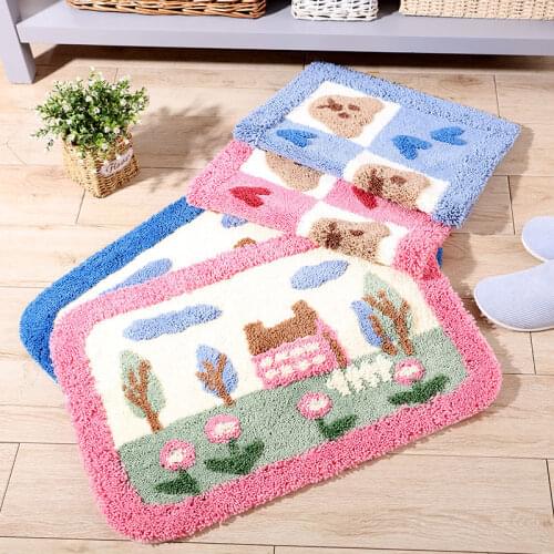 Cartoon Home Creative Doormat Non-Slip Floor Bear Carpet for Bathroom Kitchen Front Door Rug Entrance Mat Kids Room Play Mats