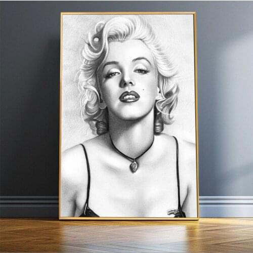 MUTU Wall Art Prints Posters Marilyn Monroe Audrey Hepburn Quotes Canvas Painting Pictures for Living Room Home Decor No Frame