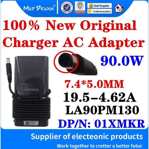 New Original 01XMKR For Dell Latitude E7240 E7440 E7450 E6440 Adapter 19.5V 4.62A 90W 7.4*5.0mm LA90PM130 Laptop Power Charger