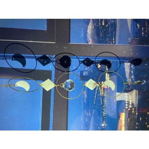 Shell Sun Crystal Moon Phase Window Car Decor Macrame Catcher Room Hanging Prism Boho Witchy Ramadan Home Decoration Suncatcher