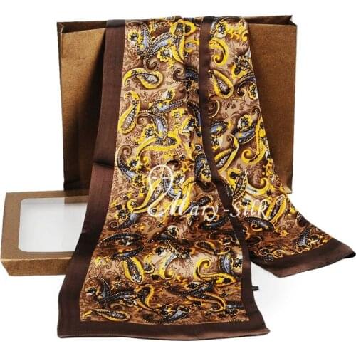 Great Gift! Mens 100% Silk Long Scarf Cravat Scarives Layer --- For Spring Autumn Winter
