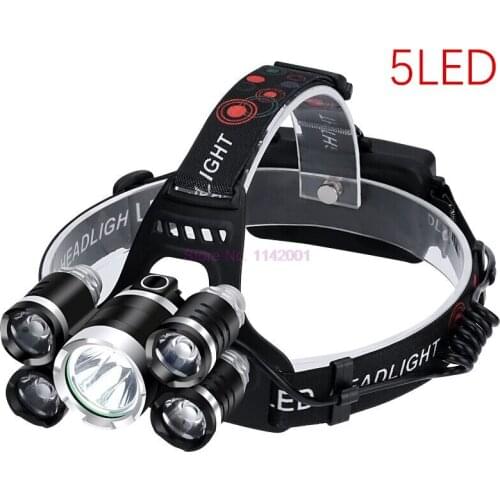 20set 12000Lm XML T6 5 LED Headlight Headlamp Head Lamp Flashlight on the Forehead Fishing Lights