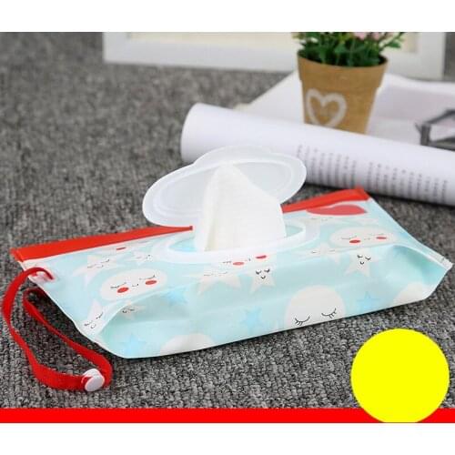 Snap Strap Portable Baby Wet Wipes Box Wipes Container Eco-friendly Easy-carry Clamshell Cosmetic Cleaning Wipes Cases 24*14CM