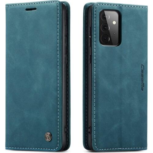 Premium Leather Cover For Samsung Galaxy A72 Case Magnetic Wallet Card Pocket Cases For Galaxy A72 5G Stand Protective Cover