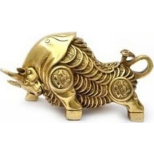 Christmas decorations for home+ Metal Crafts china ornaments home decor feng shui brass cow sculptures