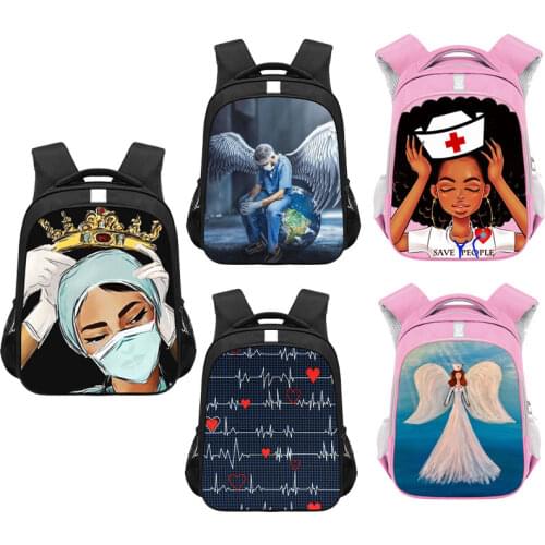 Thank You Nurse & Doctor Backpack Teenager Children School Bags Women Daypack Travel Bags Laptop Backpack Girls Bookbag