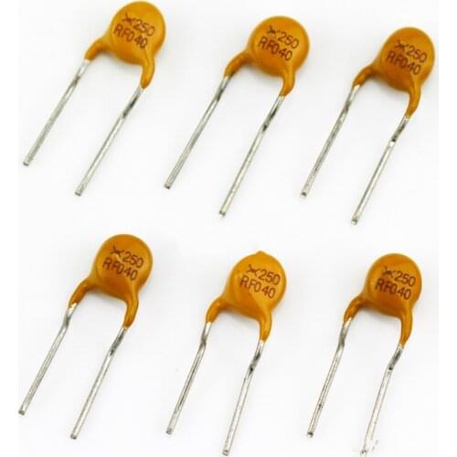 500Pcs TRF250-040 PPTC Resettable fuse 250V 0.04A 40MA RF040