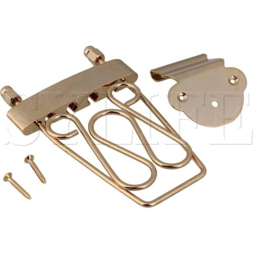 Replacement Golden Wired Tailpiece For Bass Guitar 15mm Space