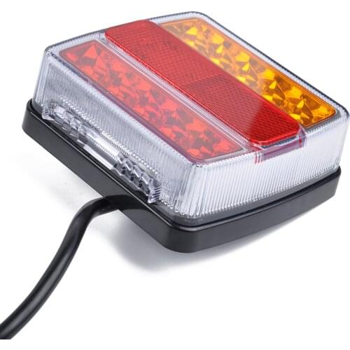 LED tail light /safety warning/ light turn signal/ brake truck trailer tail light (Red and yellow flashing alternately)