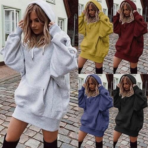 Sweatshirt Women Long Hoodie Fashion Solid Color Clothes Hoodies Pullover Coat Hoody Sweatshirt feminino Tracksuit Women