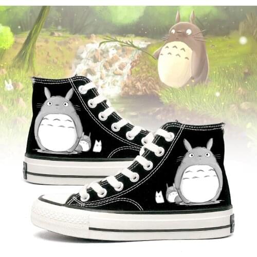 Tonari no Totoro high help canvas shoes casual comfortable women college cosplay cos shoes fashion Anime cartoon students