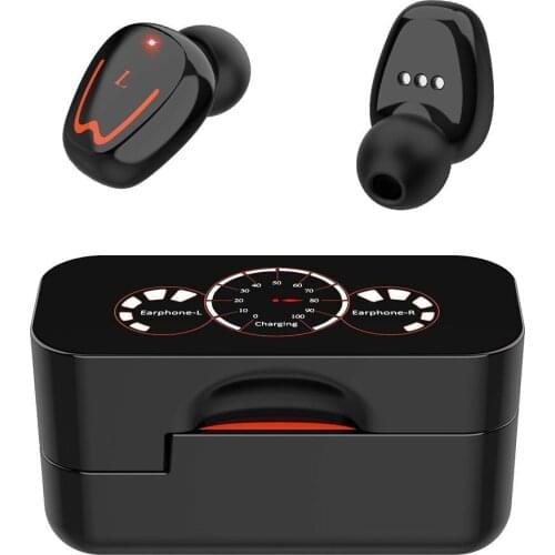 V1 TWS Bluetooth 5.0 Wireless Headset Earphones Waterproof Sports In-ear Headset Earbuds HD Call Bluetooth Earphones with Mic