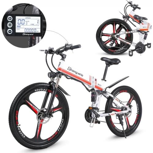 2021 New M80 Adult Off-road Electric Bike 26 inch Ebike 350W 12.8AH Lithium Battery Foldable mountain Electric Bicycle for men