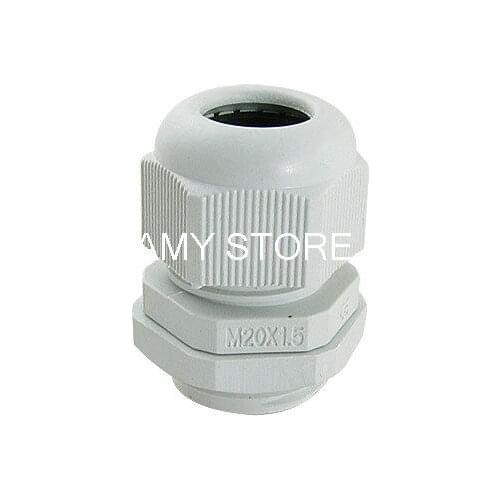 Wht Plastic M20 x 1.5 Waterproof Cable Joints