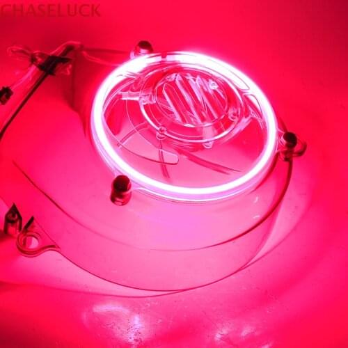 For Yammaha CYGNUS X 125 1998-2015 & BWS X 125 GTR 125 2006-15 LED Light Fan Guard Cover Protector Shell Deco Motorcycle Scooter