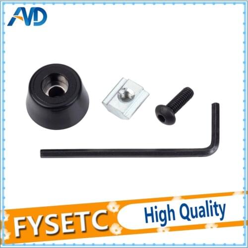 1 Set Anti-vibration Rubber Landing Mat Feet Antivibration Feet With T Sliding Nut Block Square Nuts For 2020 Aluminum Profile