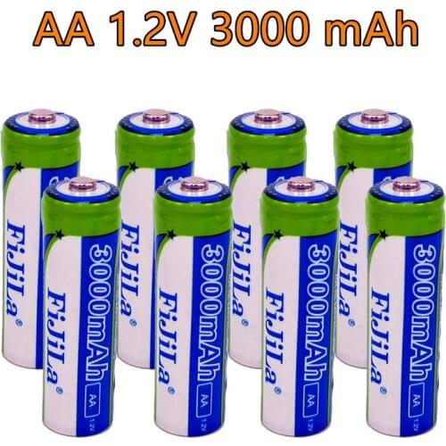 100% New High quality 1.2V 3000mAh Ni MH rechargeable batteries AA batteries are suitable for RC toy cameras, etc