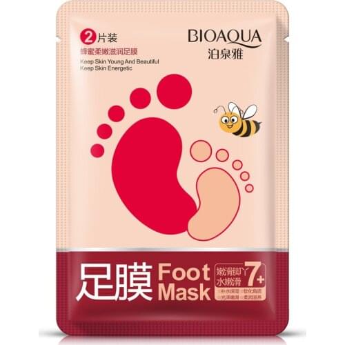 2pcs/lot BIOAQUA Exfoliating Foot Peeling Mask Body Born Feet Mask Dead Skin Remover Smooth Energetic Socks Pedicure Foot Care