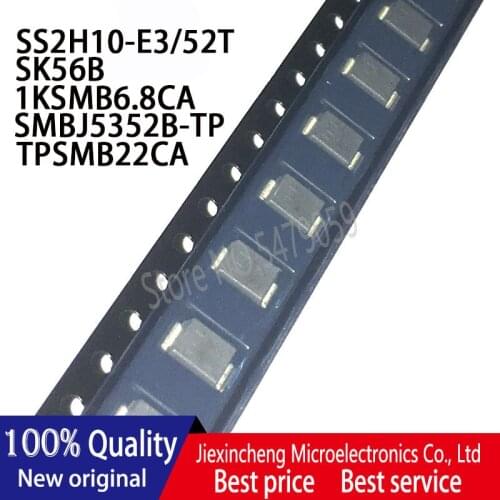 30PCS SS2H10-E3/52T MS10 1KSMB6.8CA N10A SMBJ5352B-TP 352B TPSMB22CA 22CA SMB DO-214AA New original