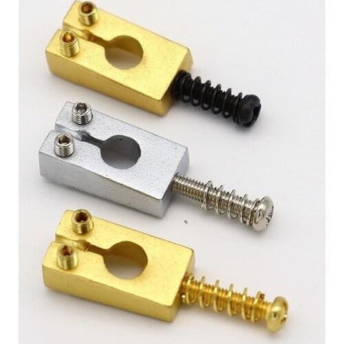 6pcs Brass Electric Guitar Bridge String Saddle Fixed Bridge String Saddle Parts