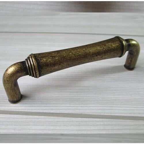 96mm kitchen cabinet door handle bronze drawer dresser cupboard pull handles 3.8" antqiue furniture hardware handle vintage
